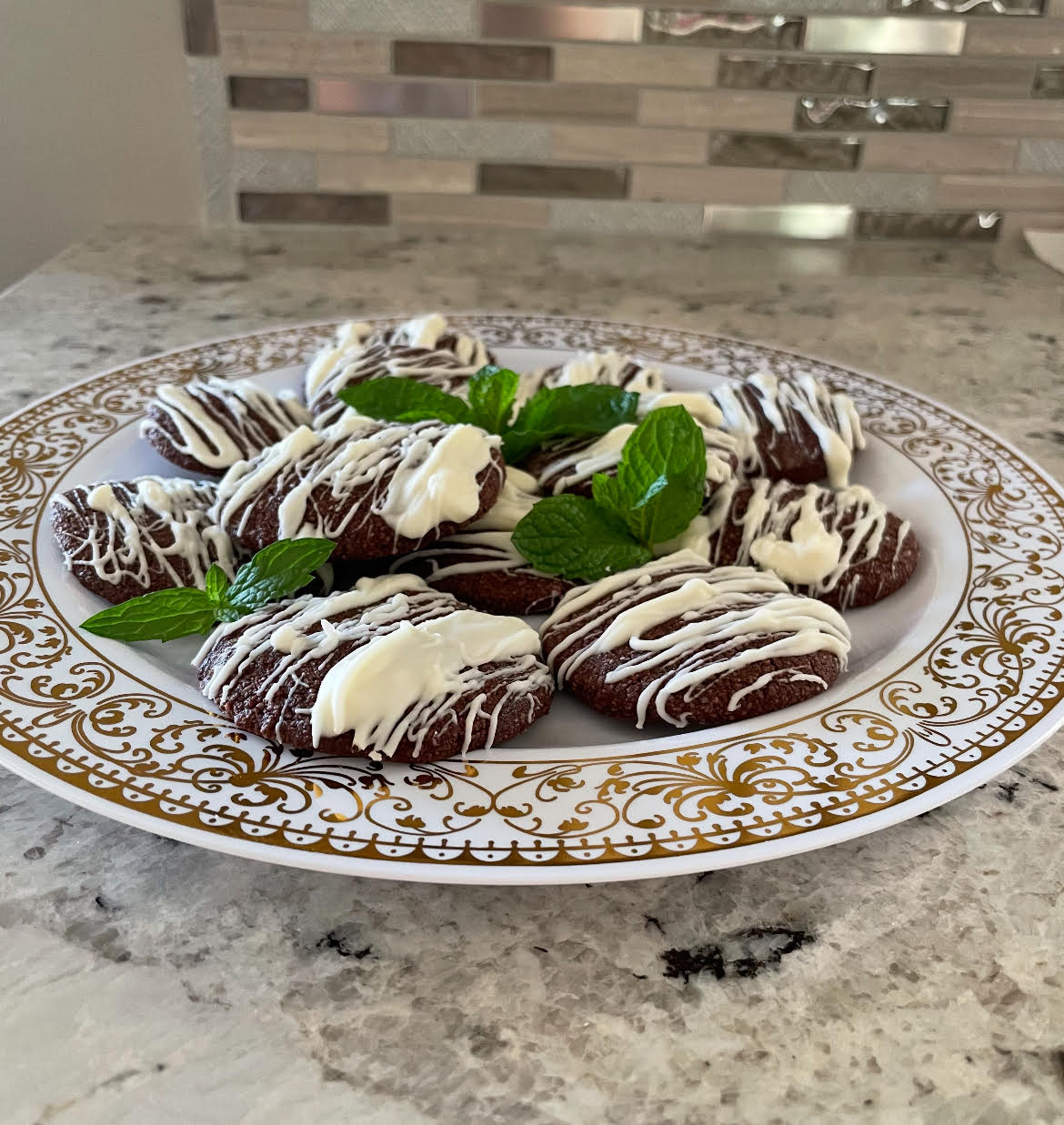 GF Chocolate Mint Cookies