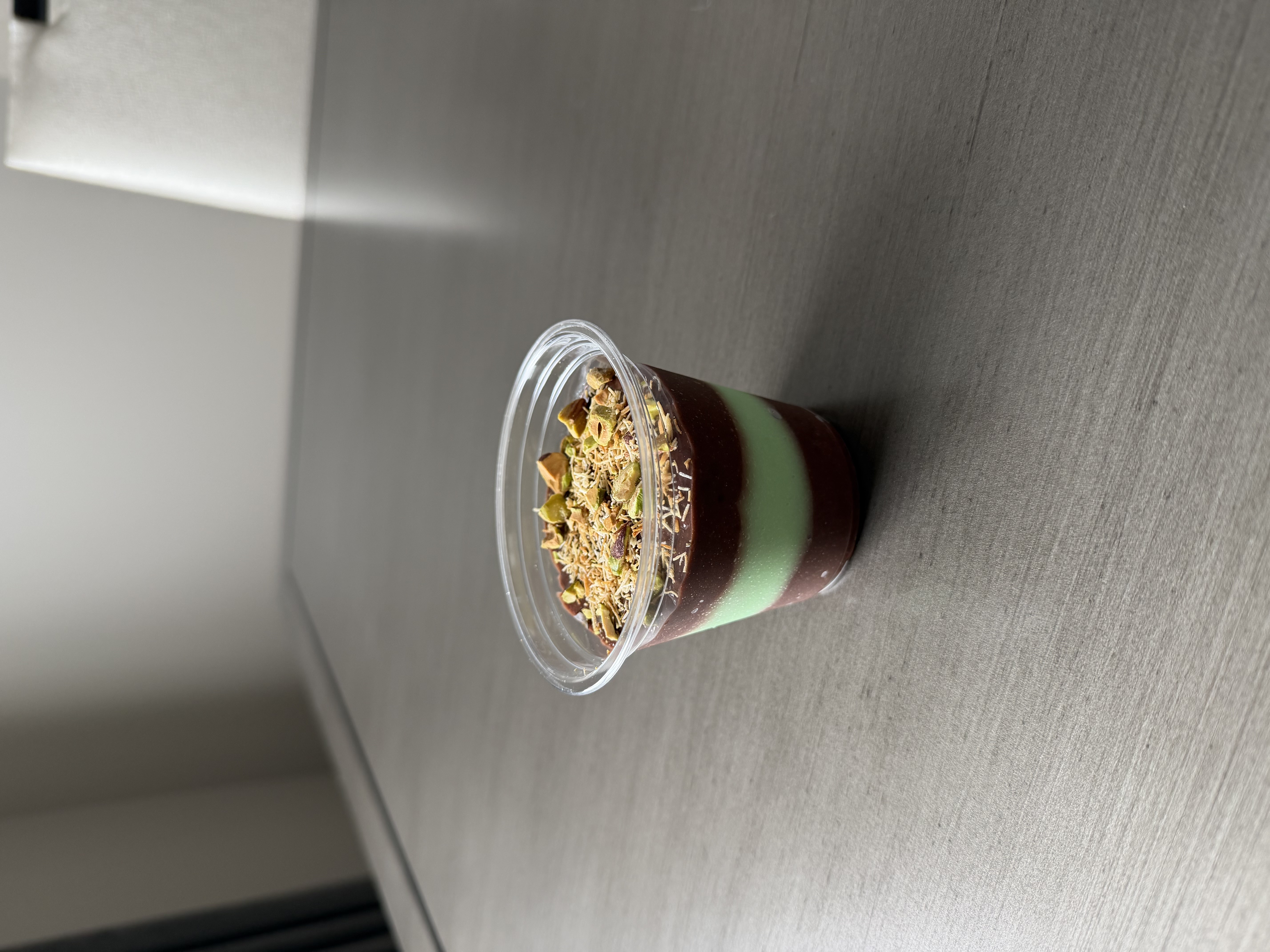 Dubai-style protein pudding cup